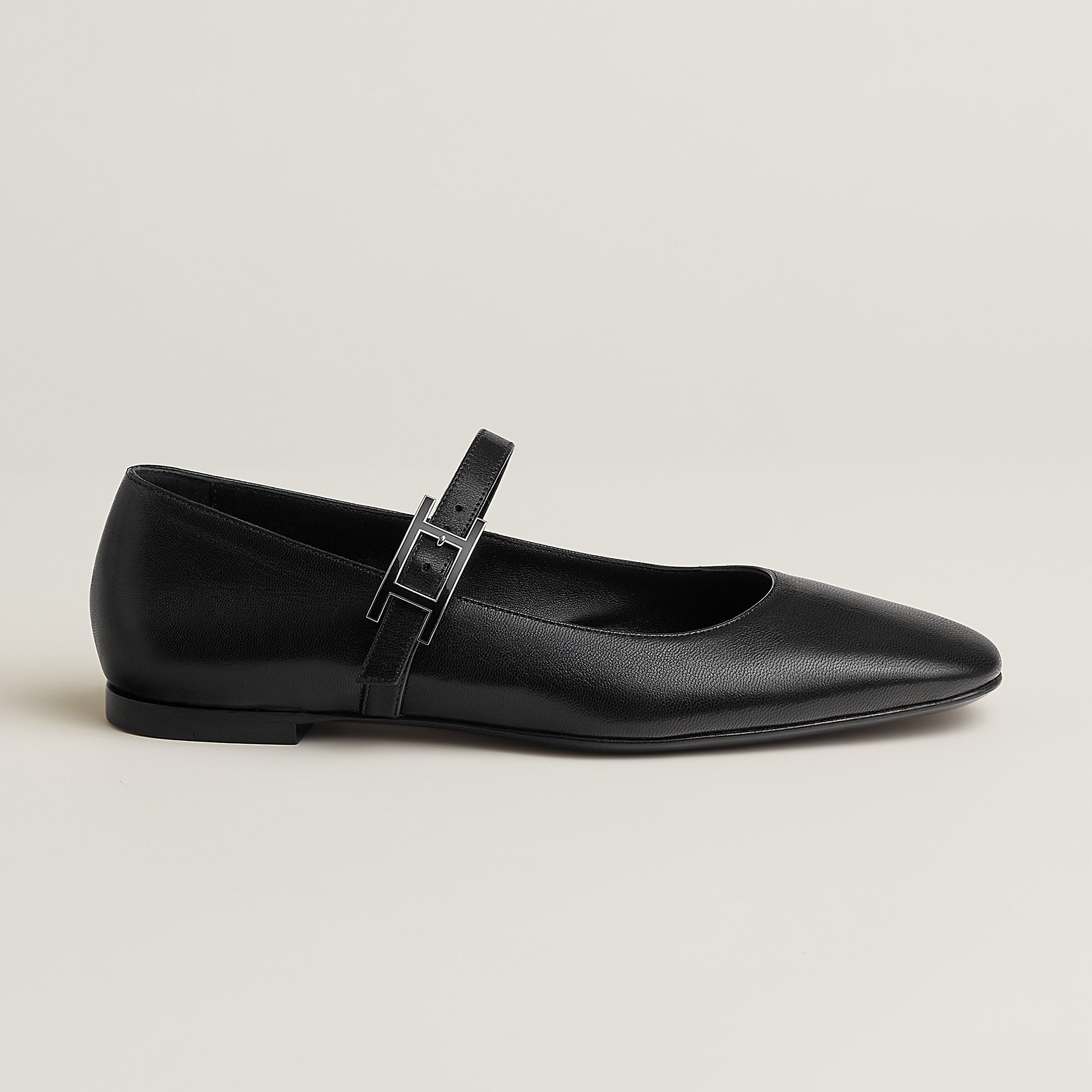  Hermes Jane Ballet Flat Noir