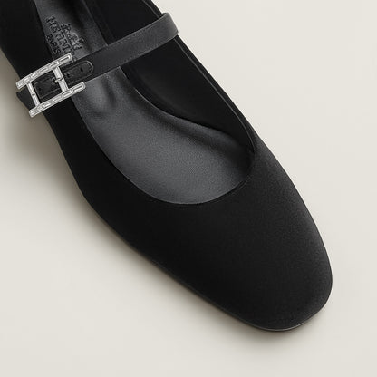 Hermes Jane Ballet Flat Noir