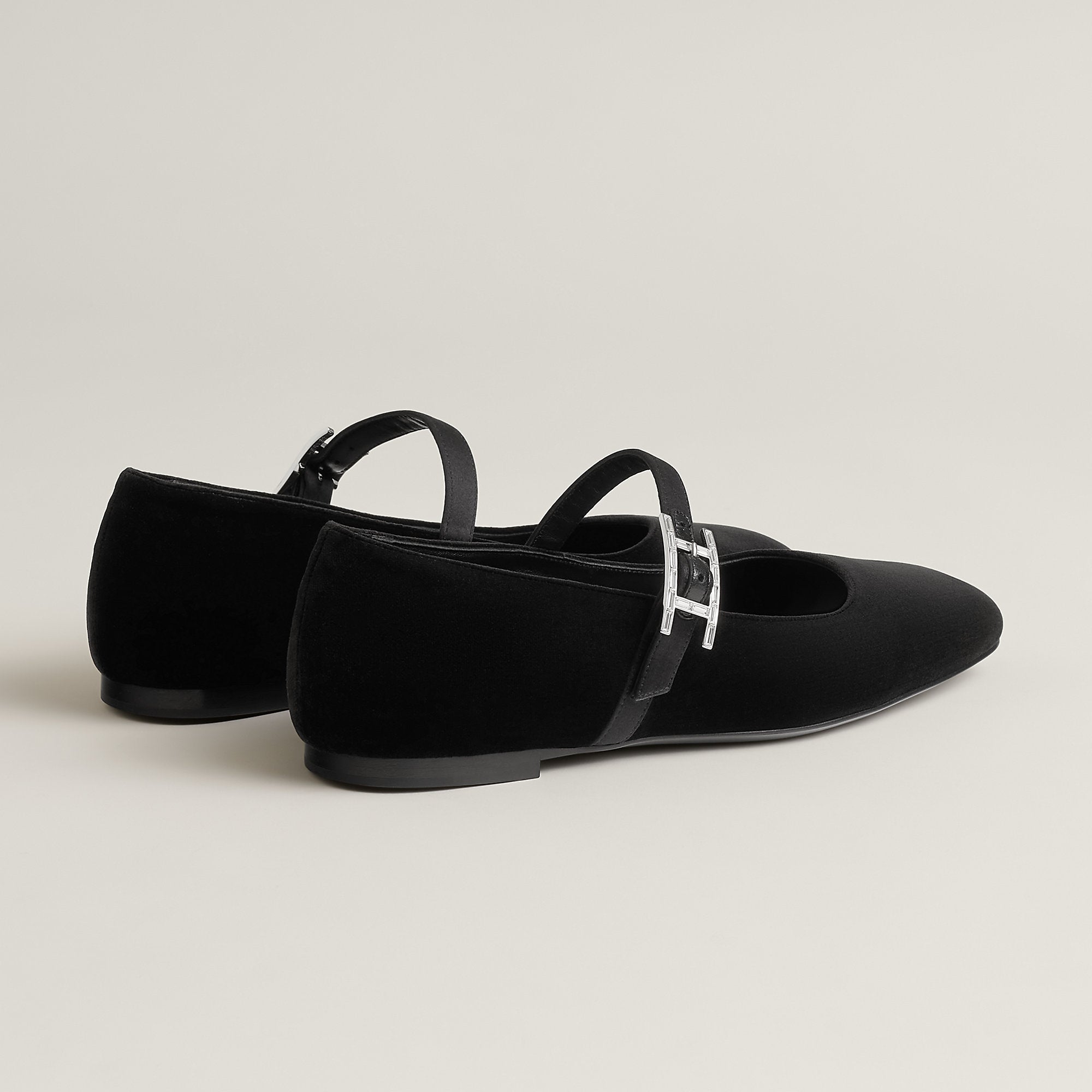  Hermes Jane Ballet Flat Noir