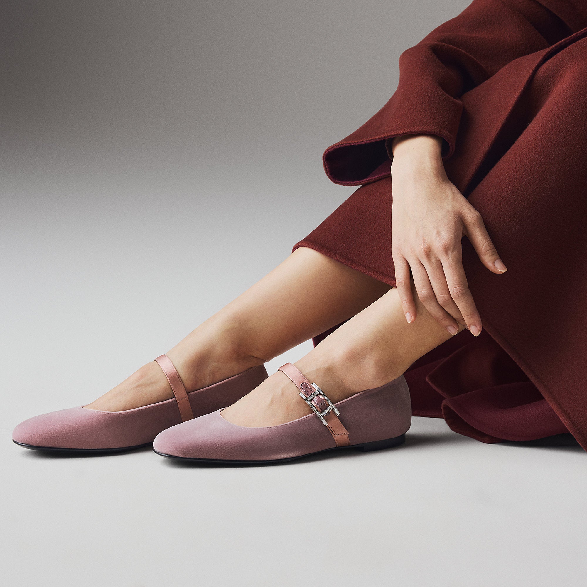  Hermes Jane Ballet Flat Bruyre