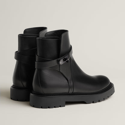  Hermes Jeff Ankle Boot Noir