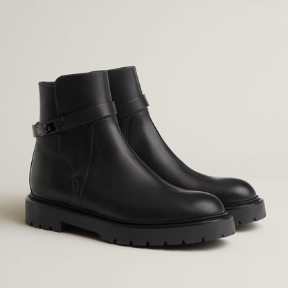  Hermes Jeff Ankle Boot Noir