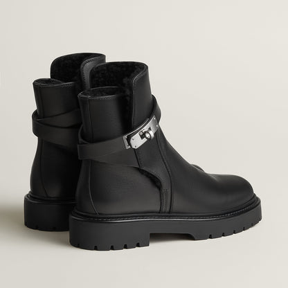  Hermes Jeff Ankle Boot Noir