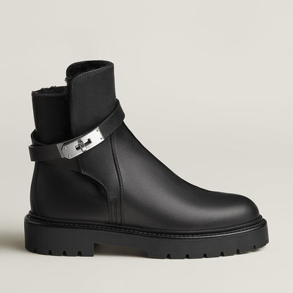 Hermes Jeff Ankle Boot Noir