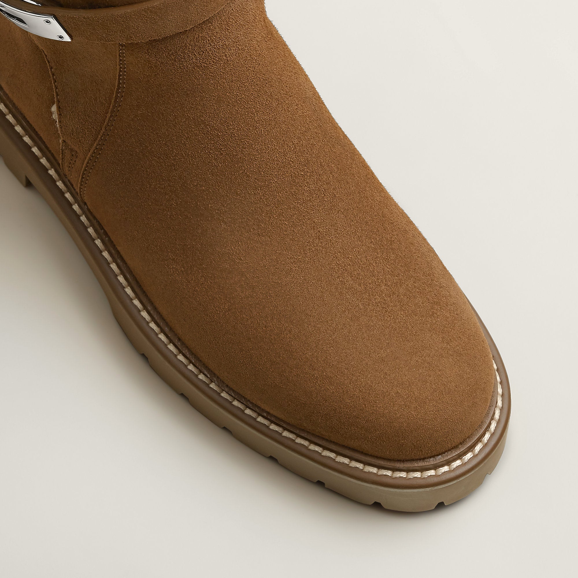  Hermes Jeff Ankle Boot Brun Fum