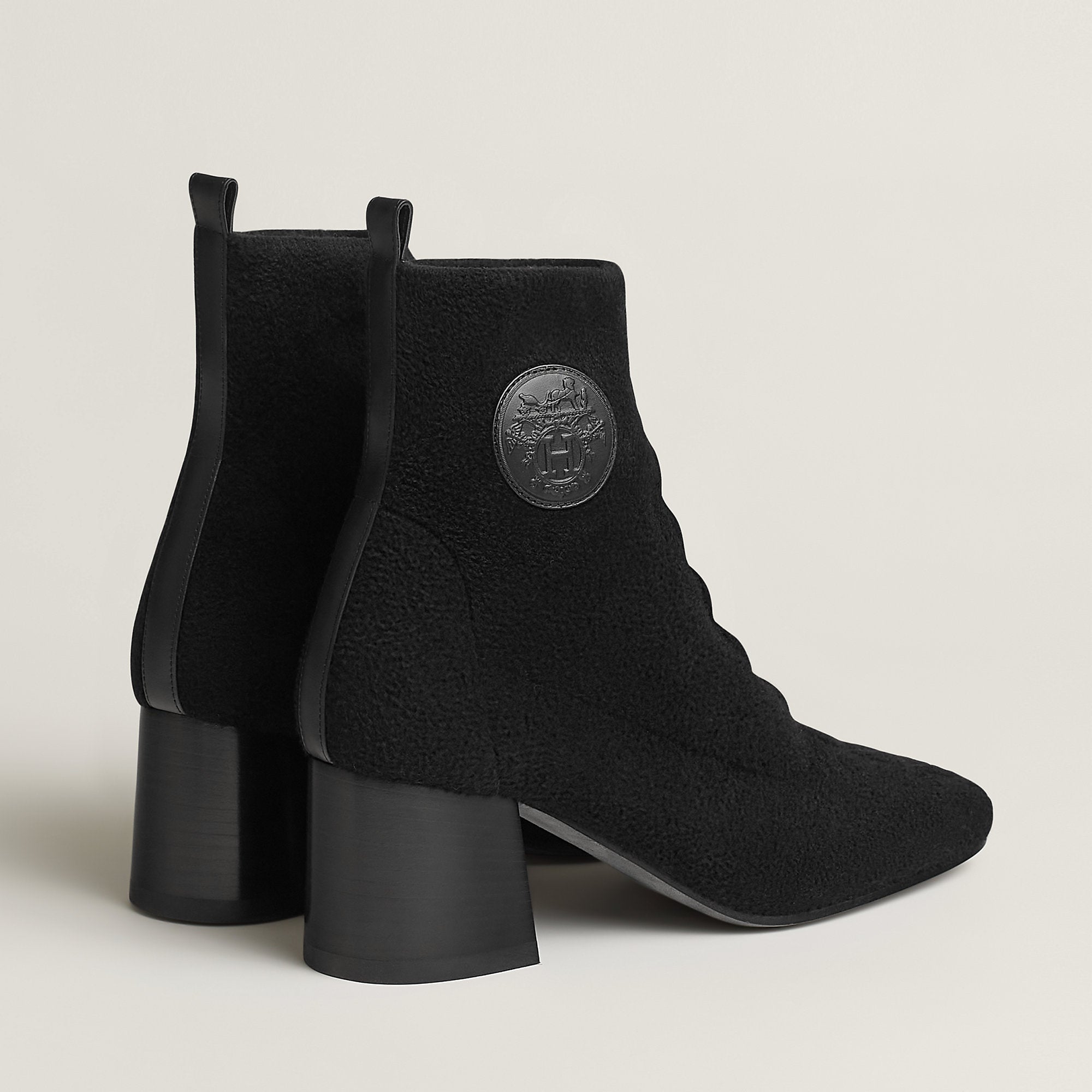  Hermes Jenna 60 Ankle Boot Noir