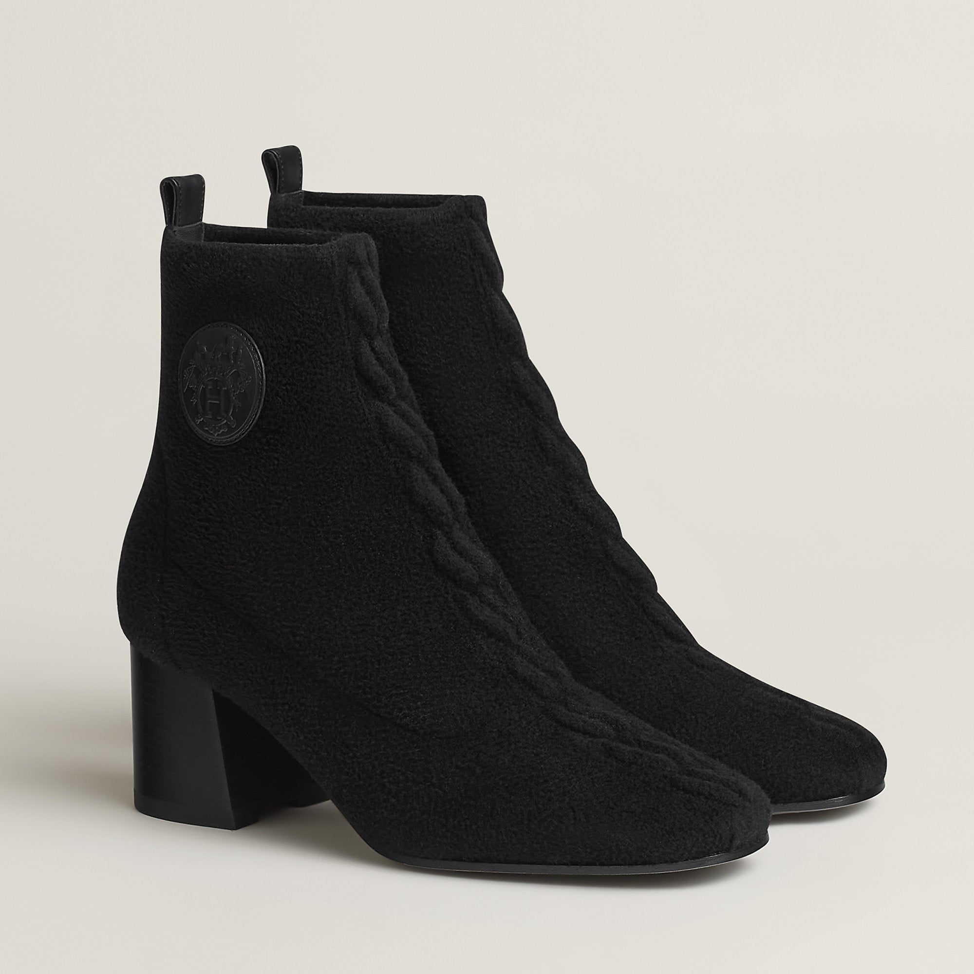  Hermes Jenna 60 Ankle Boot Noir