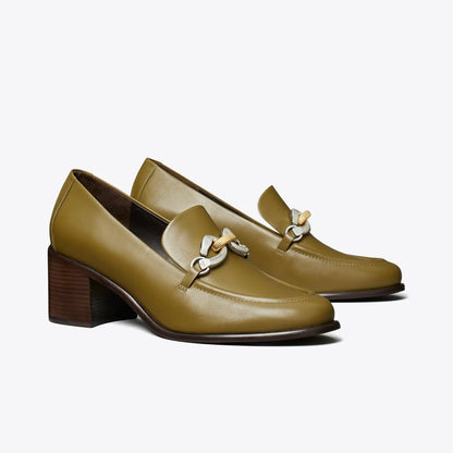 Tory Burch Jessa Heeled Loafer RAMURE GREEN