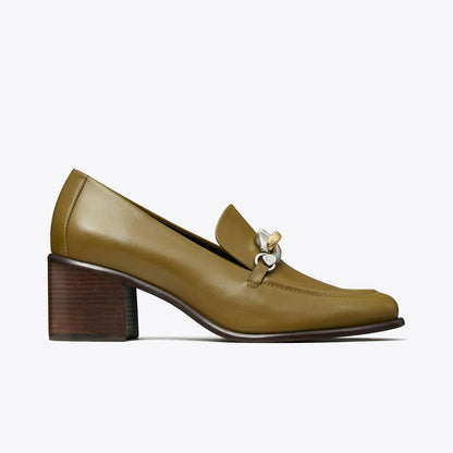 Tory Burch Jessa Heeled Loafer RAMURE GREEN