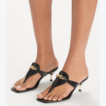 Tory Burch Jessa Low Heeled Sandal PERFECT BLACK