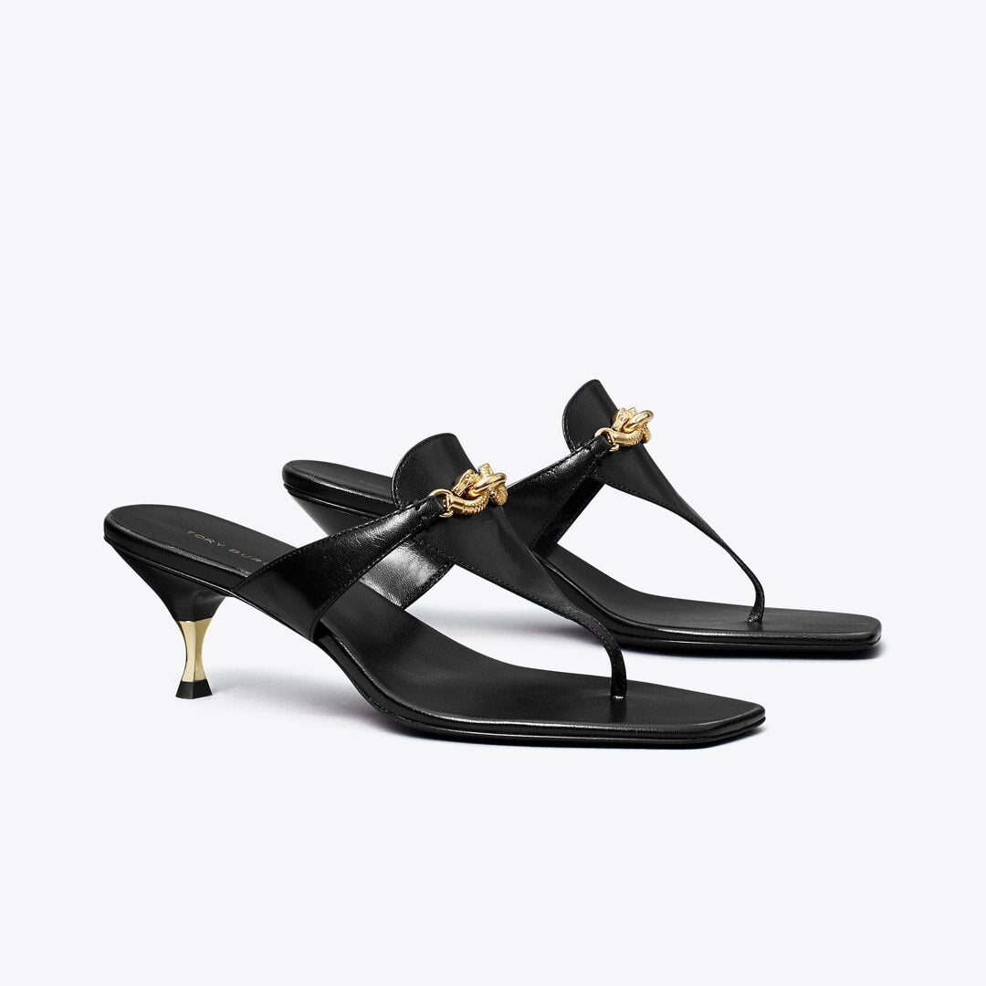 Tory Burch Jessa Low Heeled Sandal PERFECT BLACK