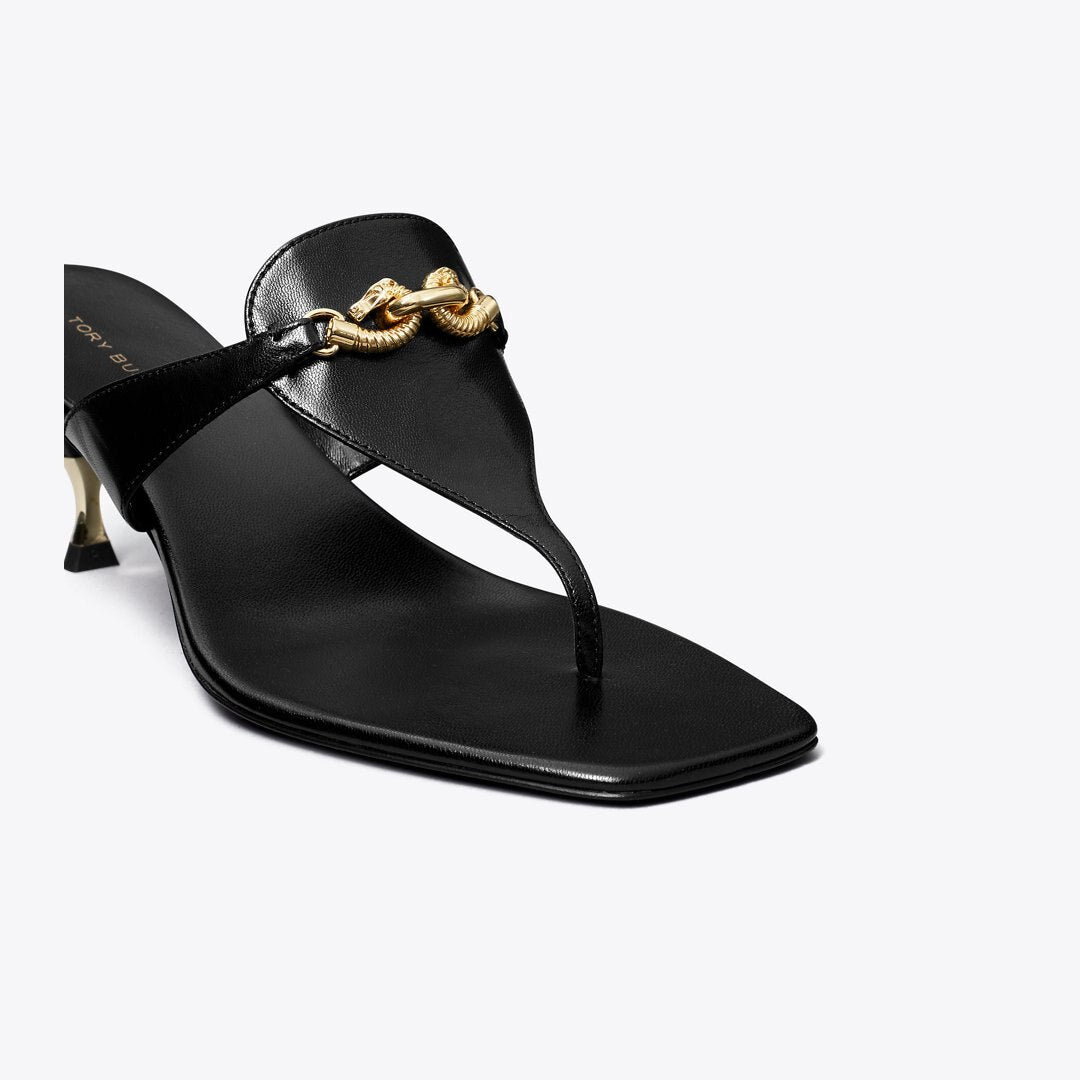 Tory Burch Jessa Low Heeled Sandal PERFECT BLACK