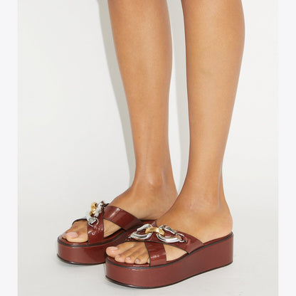 Tory Burch Jessa Platform Sandal RUSSET BROWN