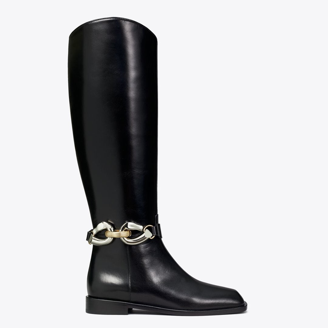 Tory Burch Jessa Riding Boot PERFECT BLACK