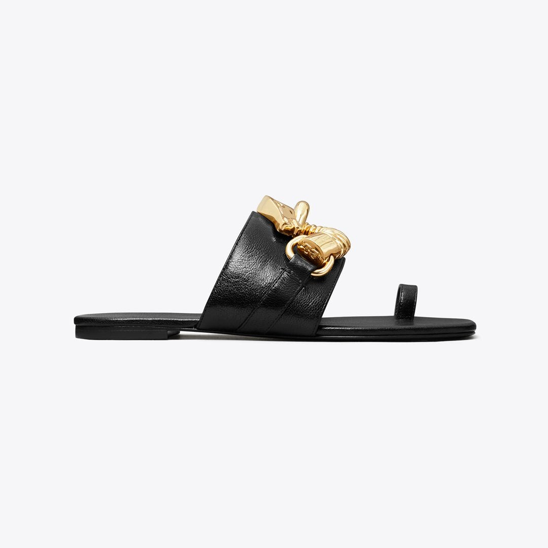 Tory Burch Jessa Toe Ring Sandal PERFECT BLACK