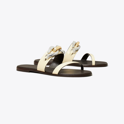Tory Burch Jessa Two-Strap Sandal SOFT CUSTARD