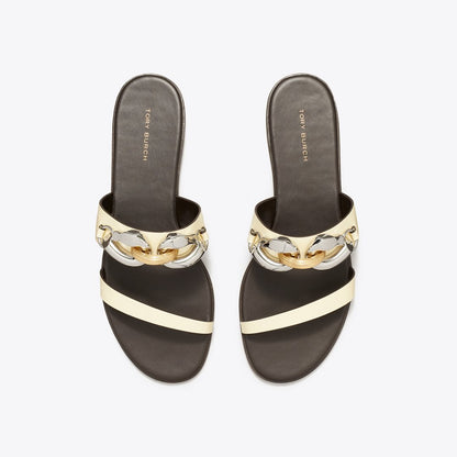 Tory Burch Jessa Two-Strap Sandal SOFT CUSTARD