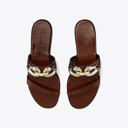 Tory Burch Jessa Two-Strap Sandal RUSSET BROWN