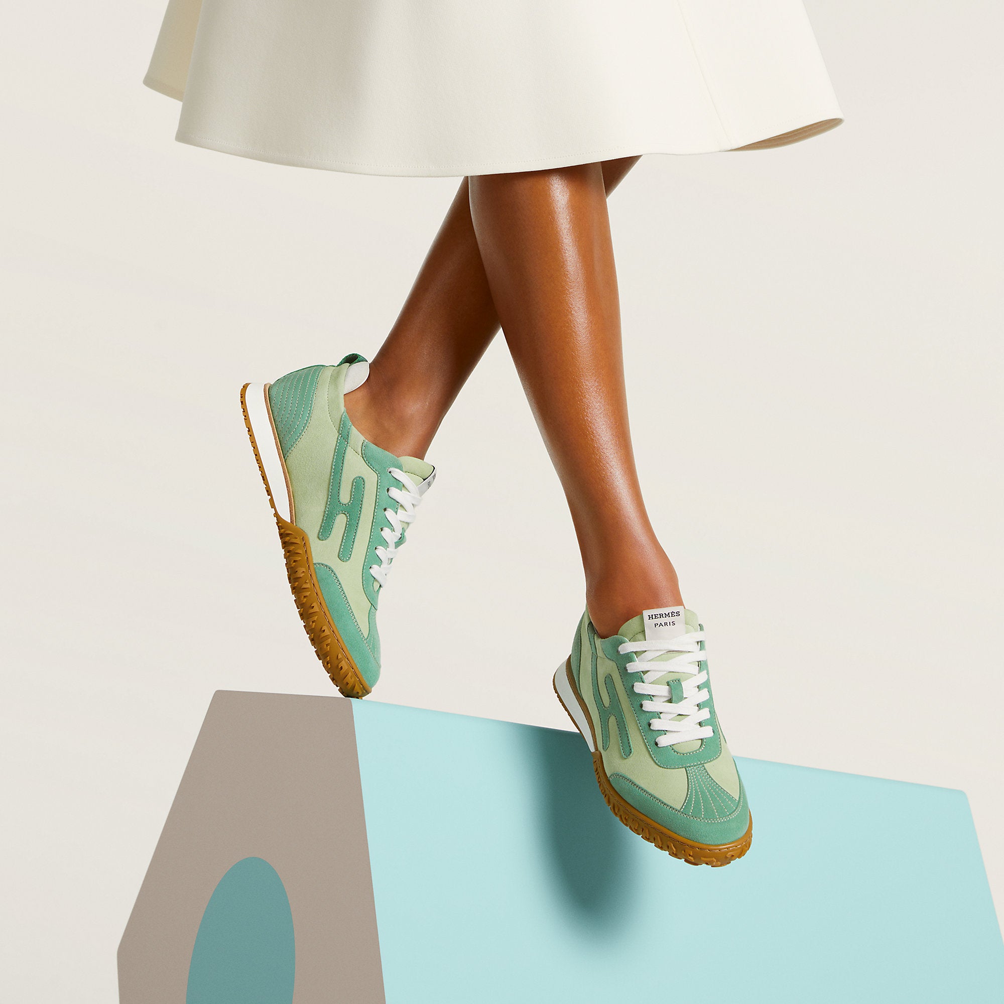  Hermes Jet Sneaker Vert De Mer