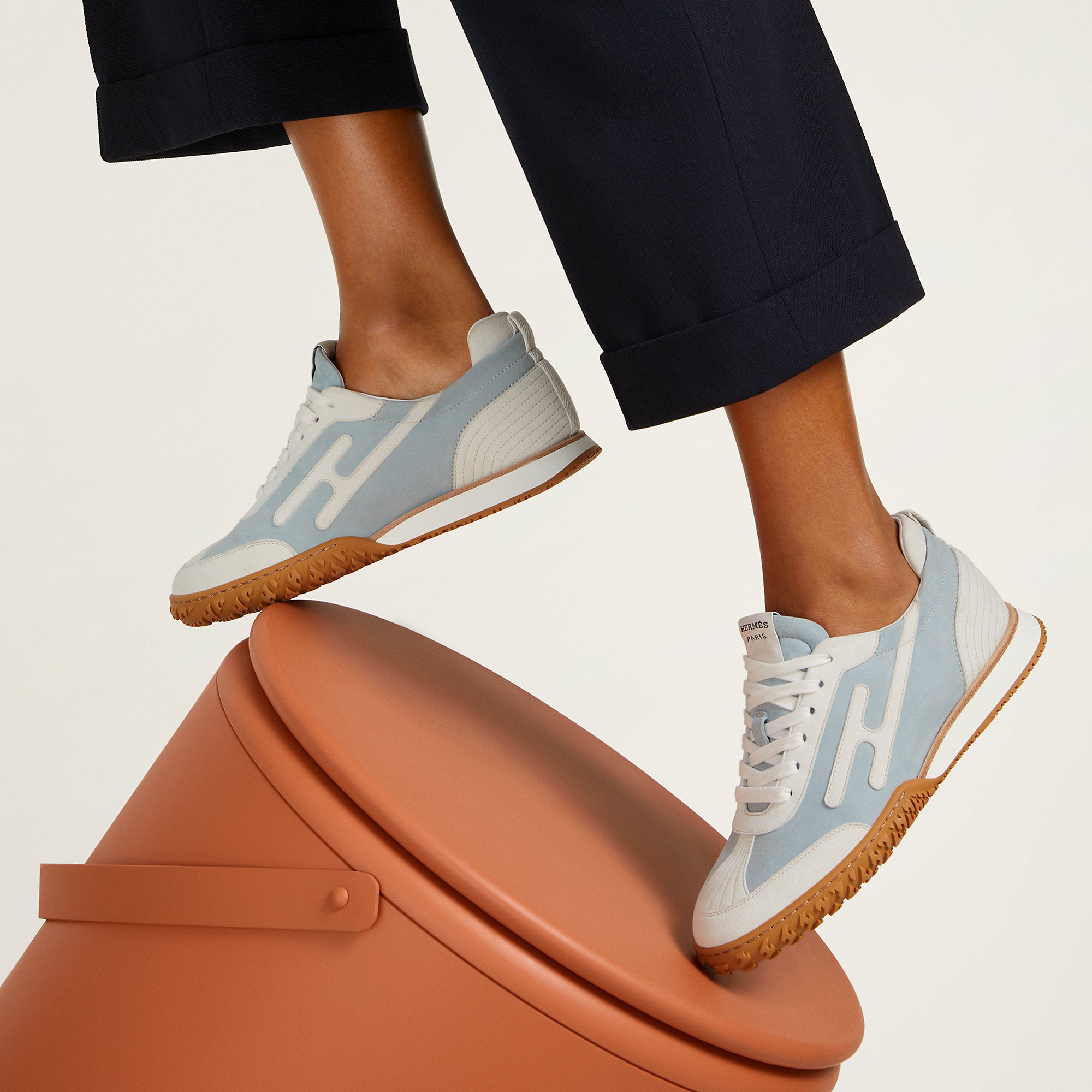  Hermes Jet Sneaker Gris Nuage