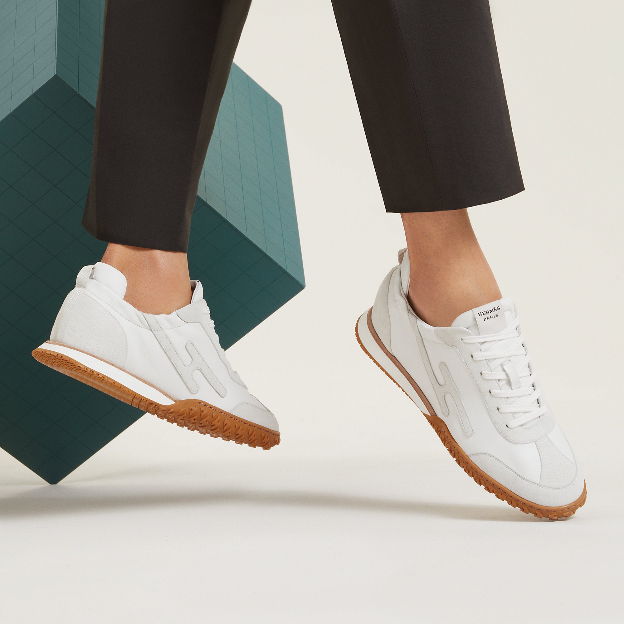  Hermes Jet Sneaker Blanc