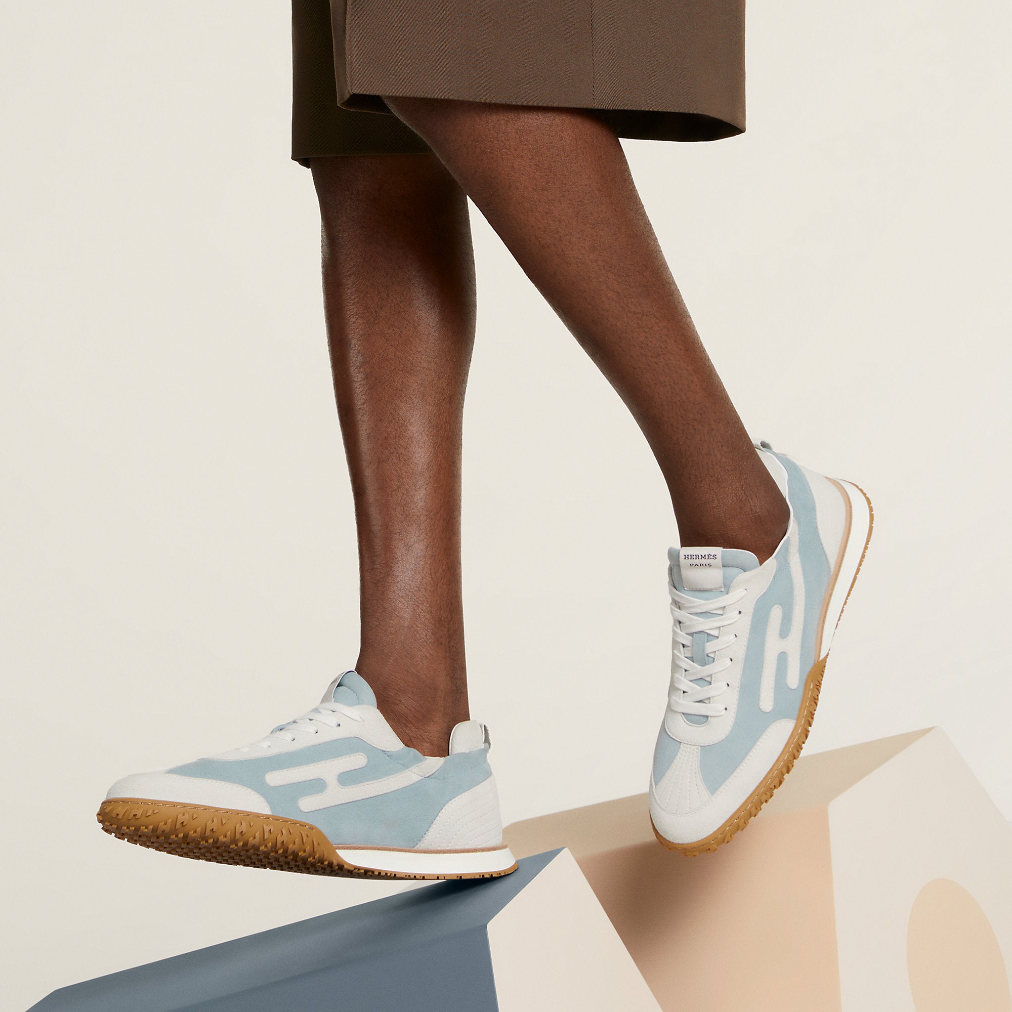  Hermes Jet Sneaker Gris Nuage