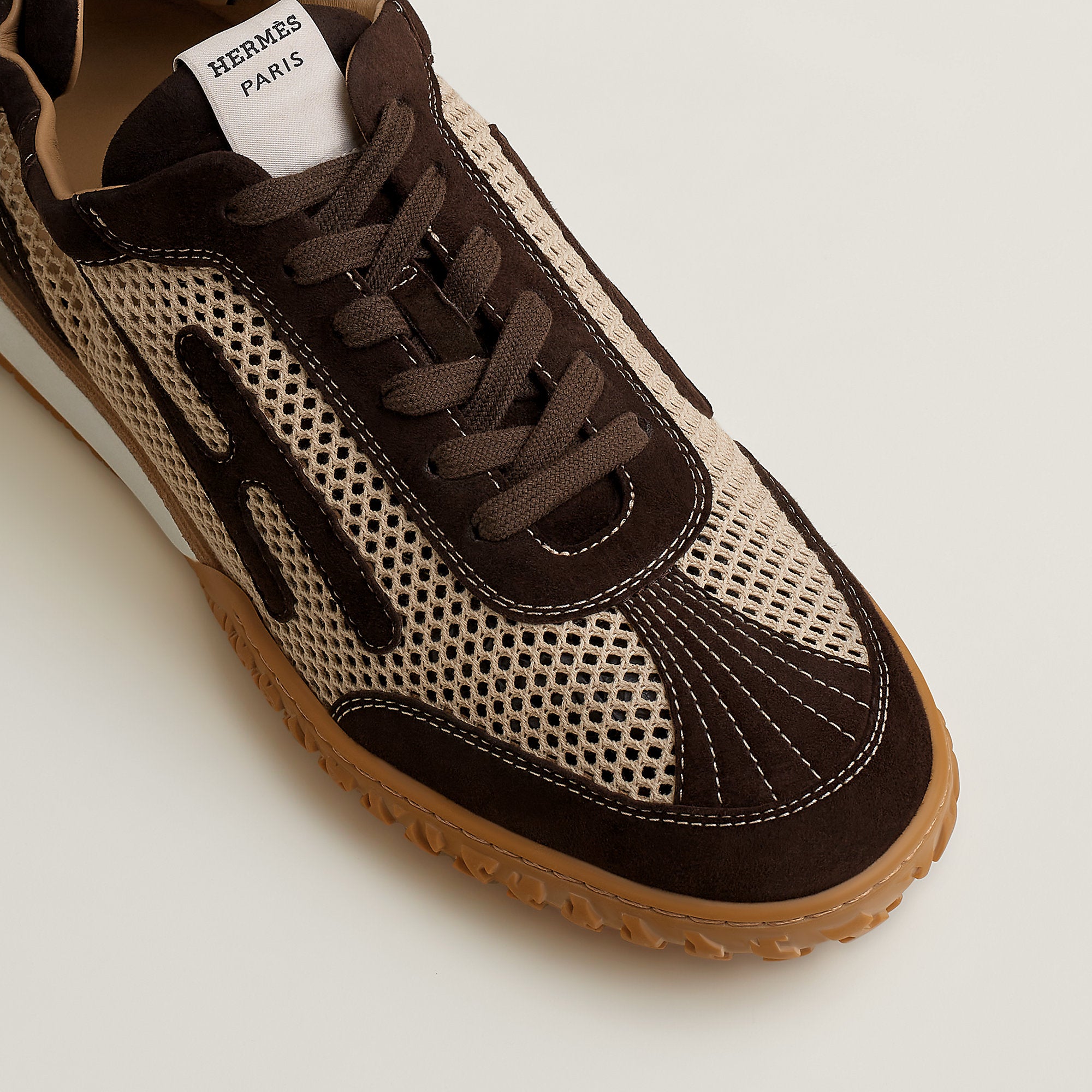  Hermes Jet Sneaker Beige Lin