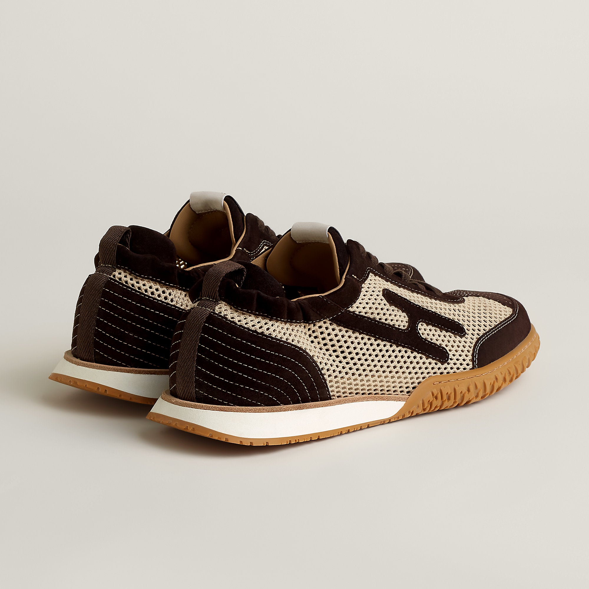  Hermes Jet Sneaker Beige Lin