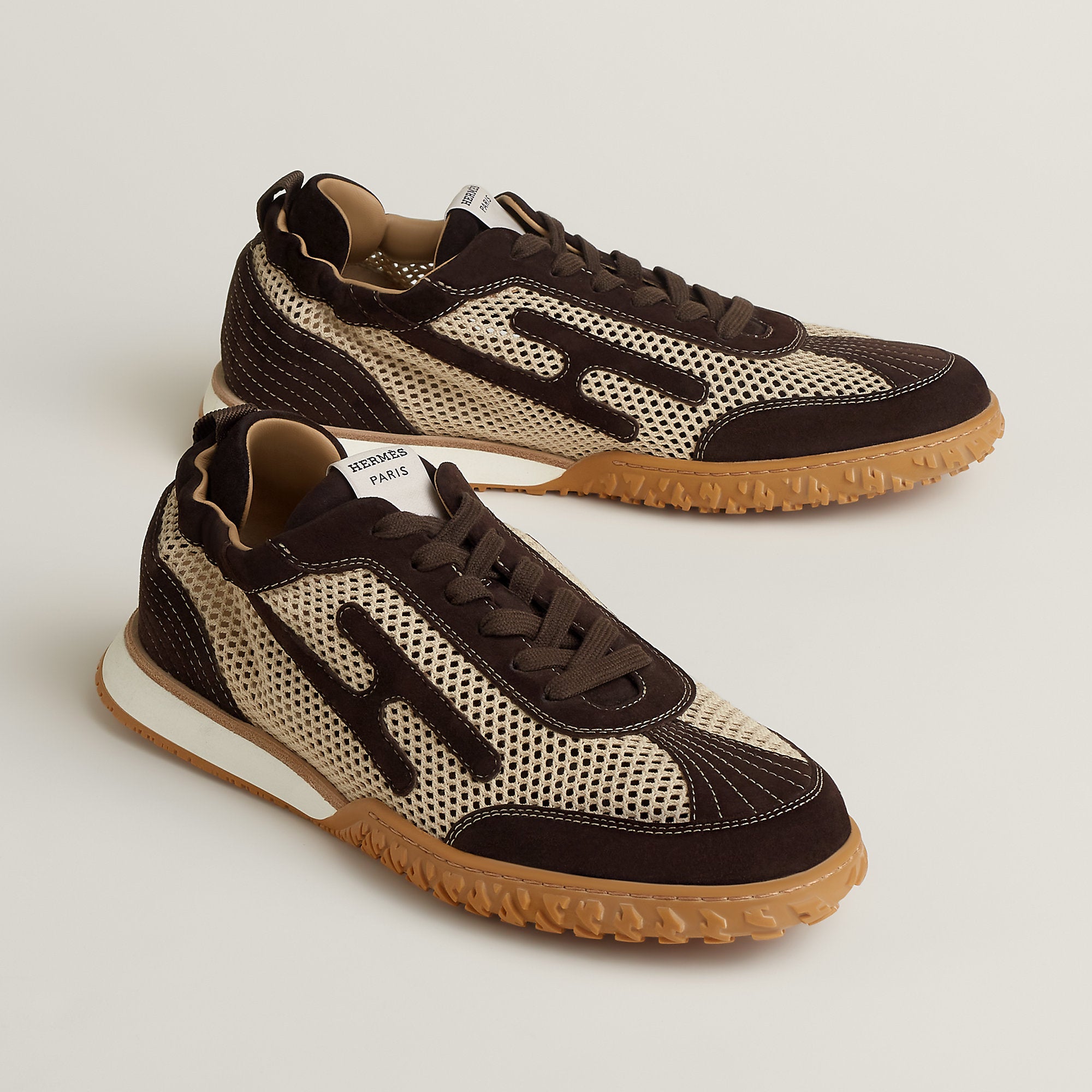 Hermes Jet Sneaker Beige Lin