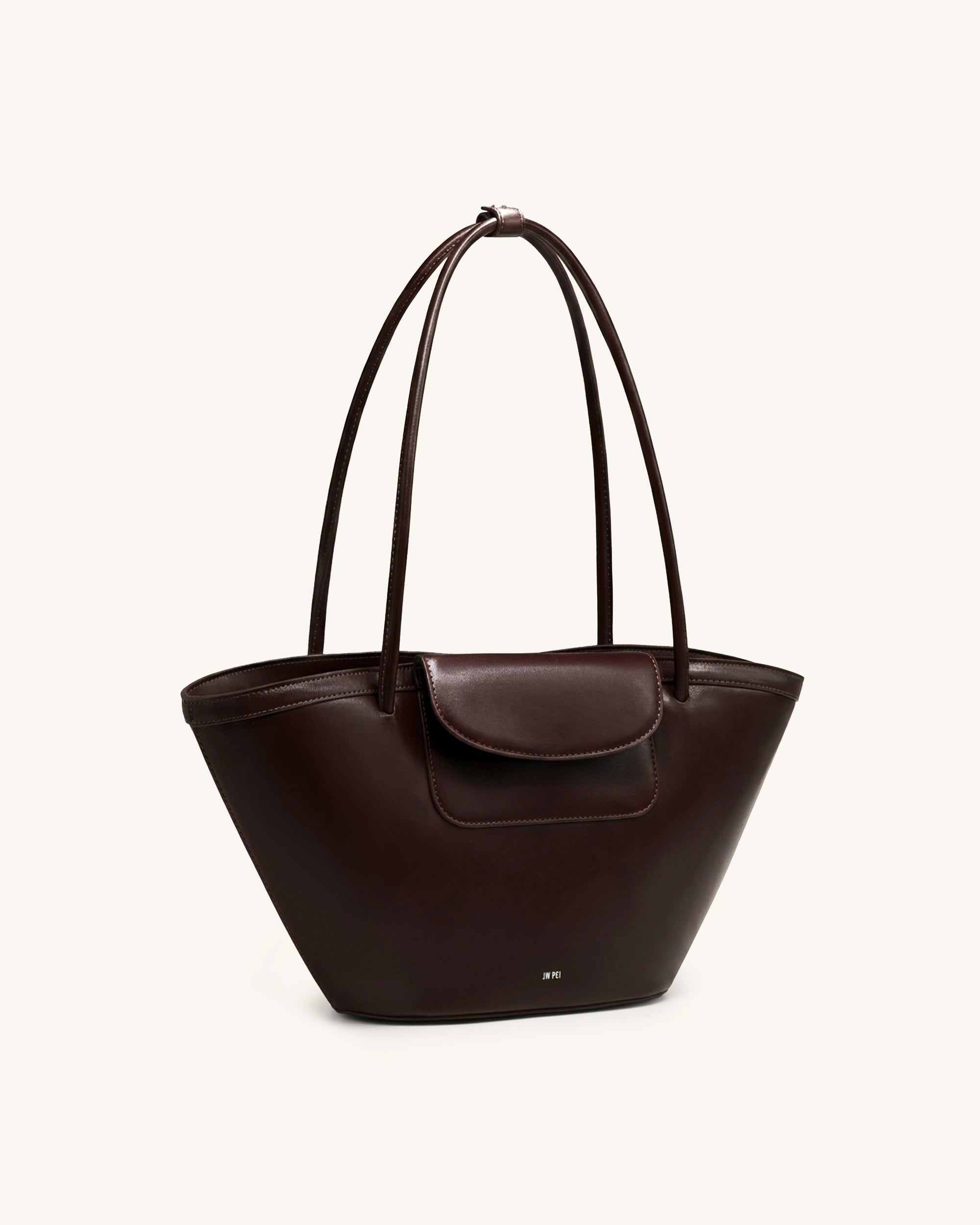 Jw Pei Corinne Pocket Tote Bag Dark Brown