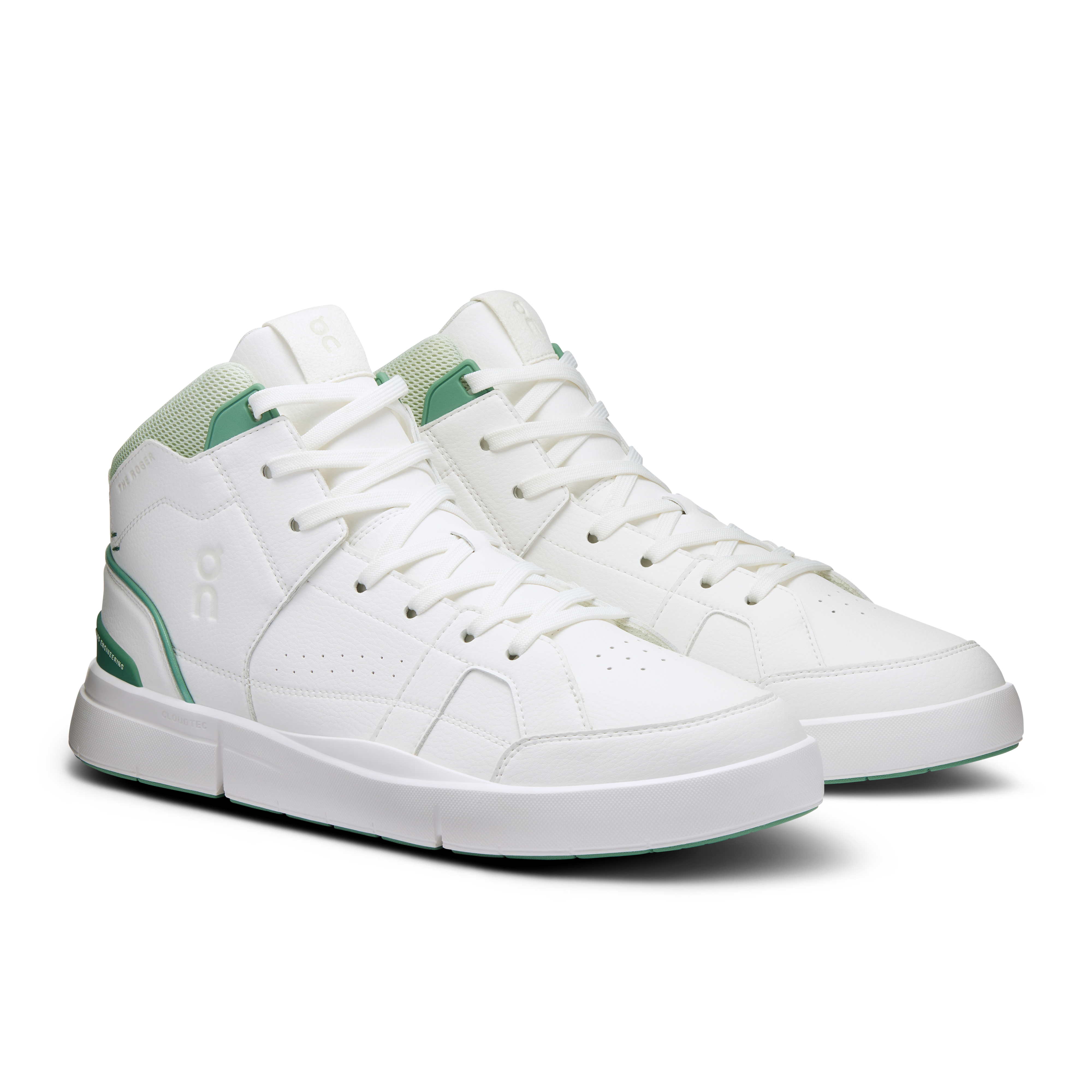 On The Roger Clubhouse Mid White Green