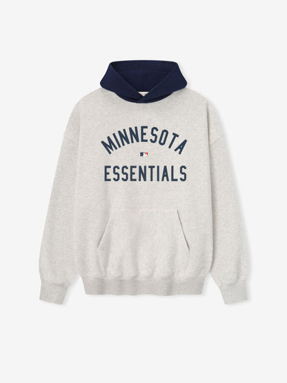 Essentials Twins Sport Hoodie Oatmeal Heather/Midnight Navy