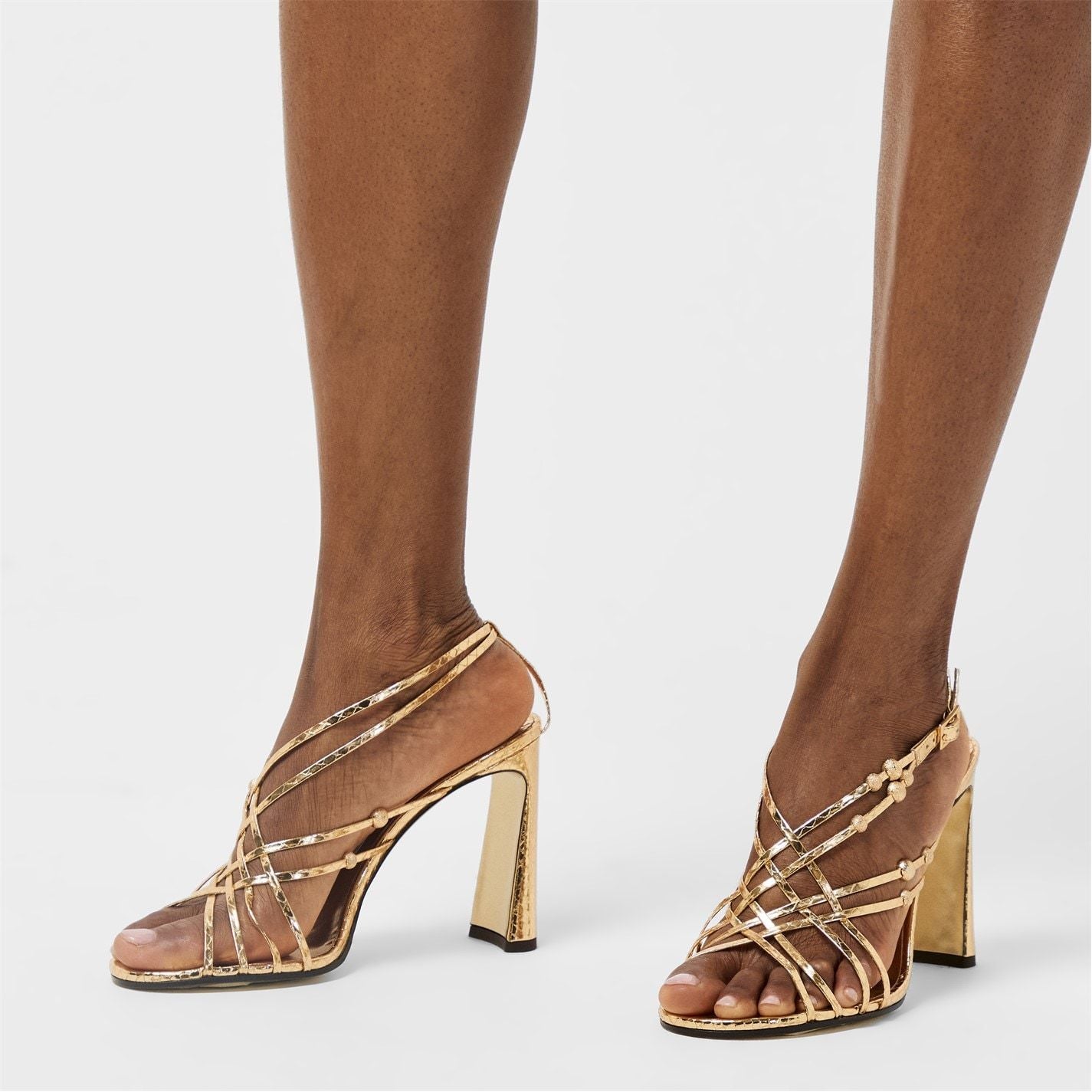 Jimmy Choo Jimmy Felice 95 Sndl Ld53 Light Gold UK
