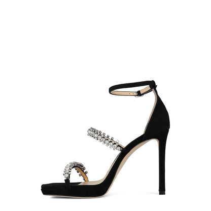 Jimmy Choo Women's Bing 105 Leather Sandals Black