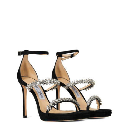 Jimmy Choo Women's Bing 105 Leather Sandals Black