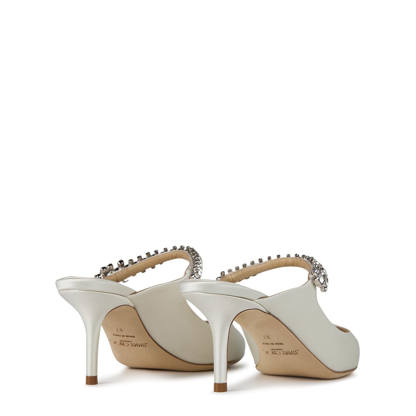 Jimmy Choo Women's Bing 65 Leather Mules IVORY