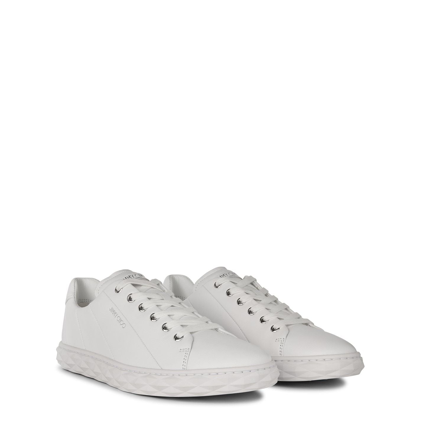 Jimmy Choo Women's Diamond Light Leather Trainers White