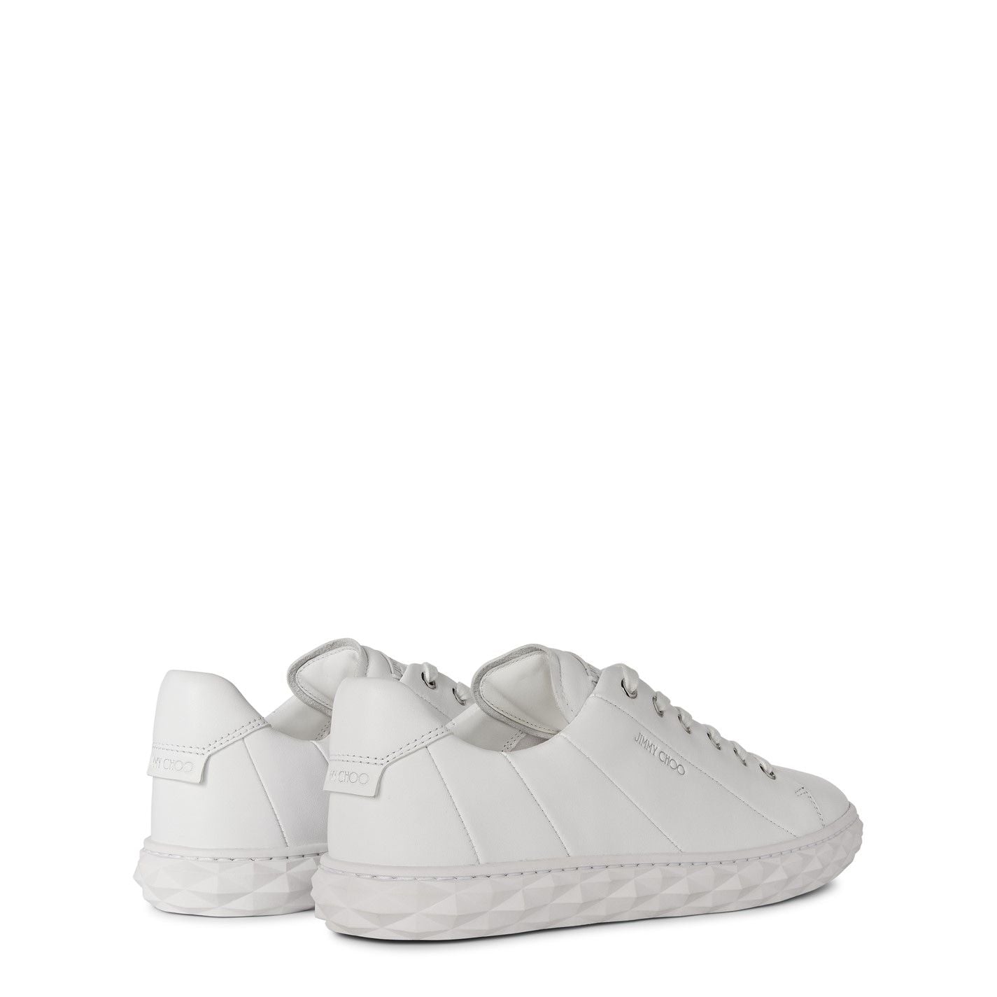 Jimmy Choo Women's Diamond Light Leather Trainers White
