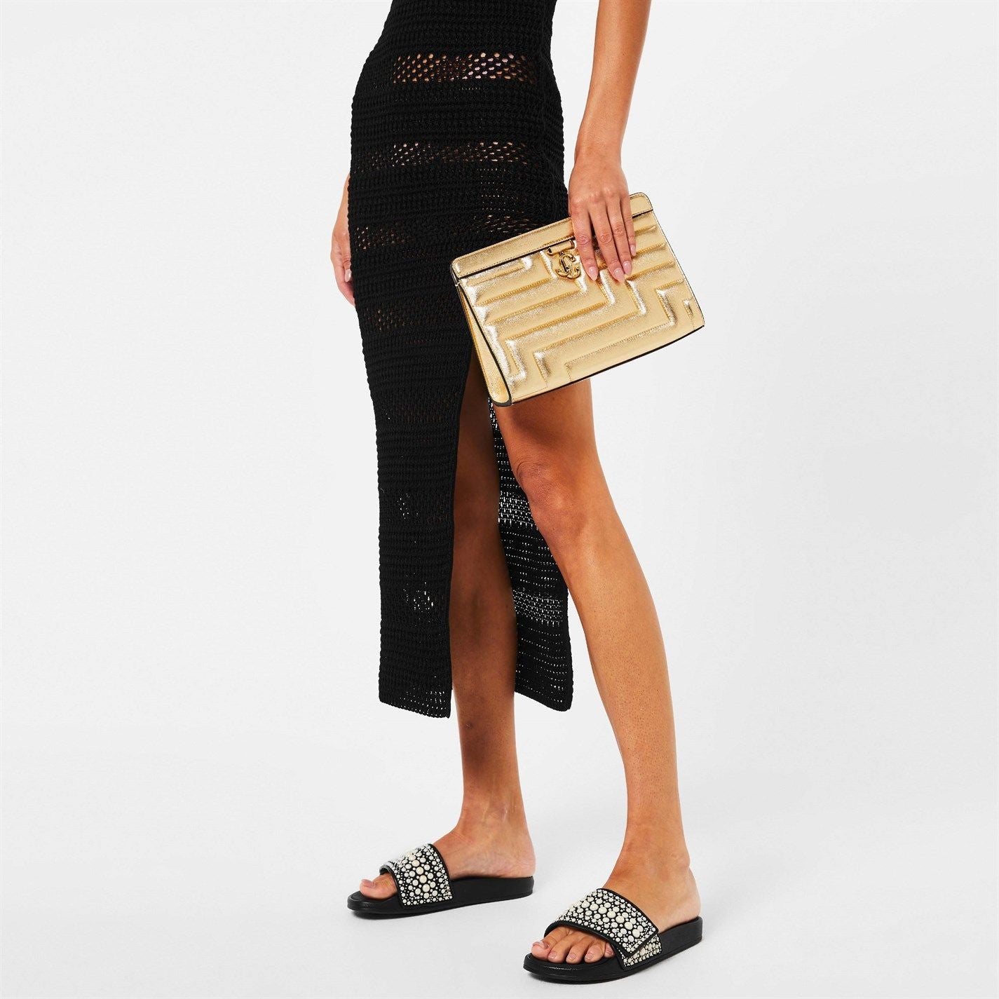 Jimmy Choo Women's Fitz Slider Black