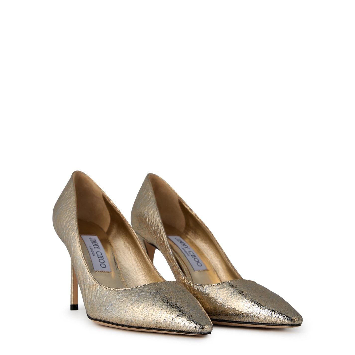 Jimmy Choo Women's Glitter Romy 85 Heels Gold