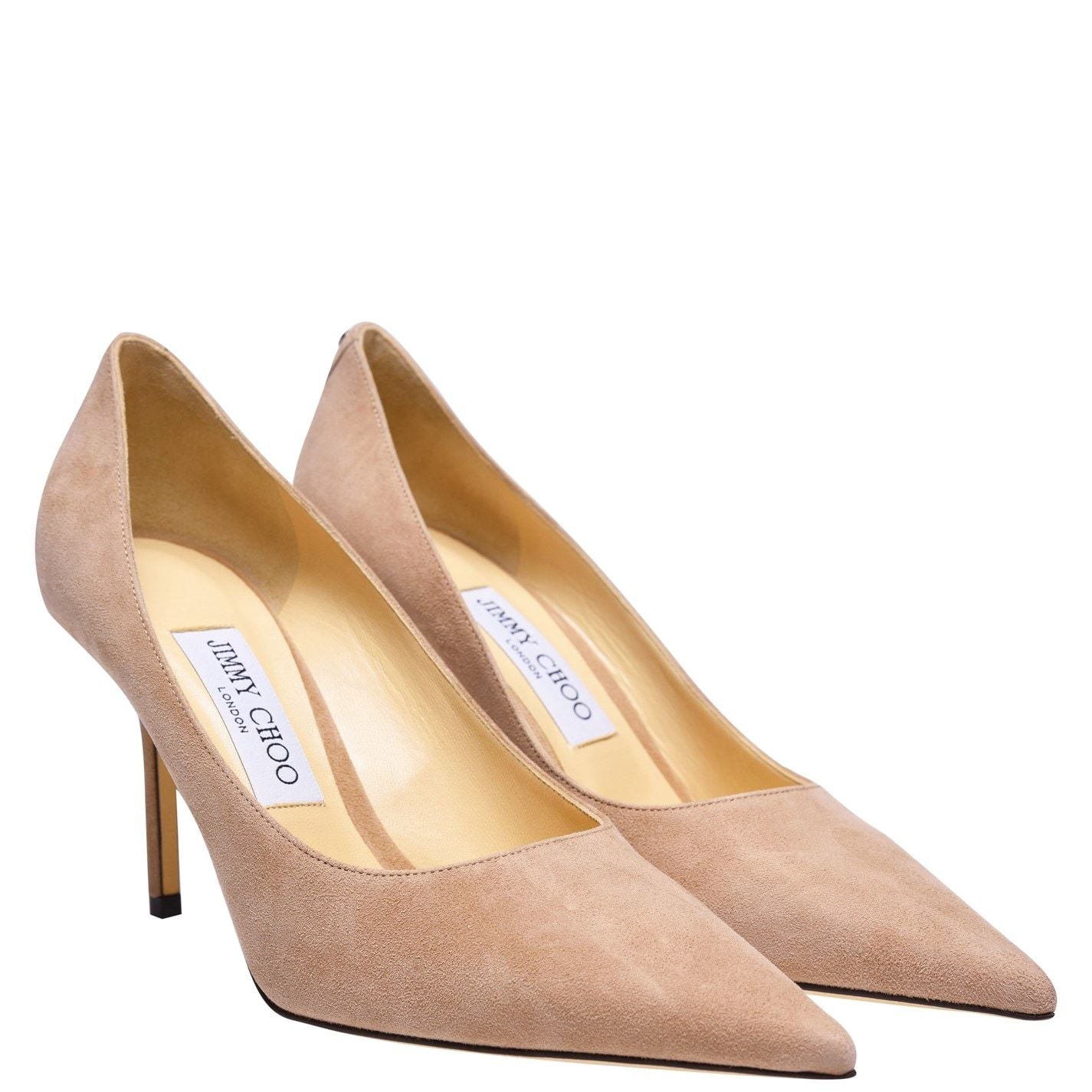 Jimmy Choo Women's Love Suede 85h Heels Ballet Pink