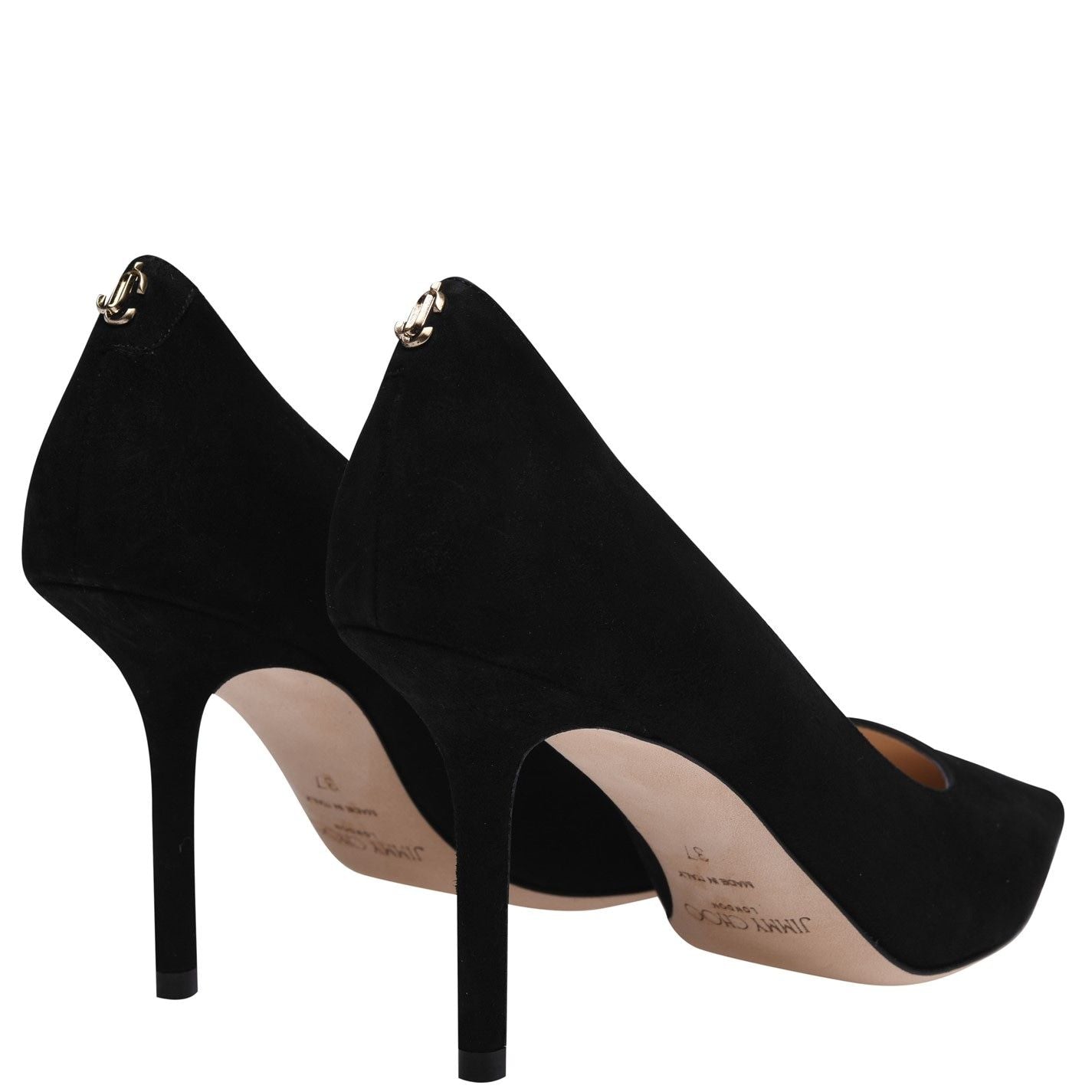Jimmy Choo Women's Love Suede 85h Heels Black