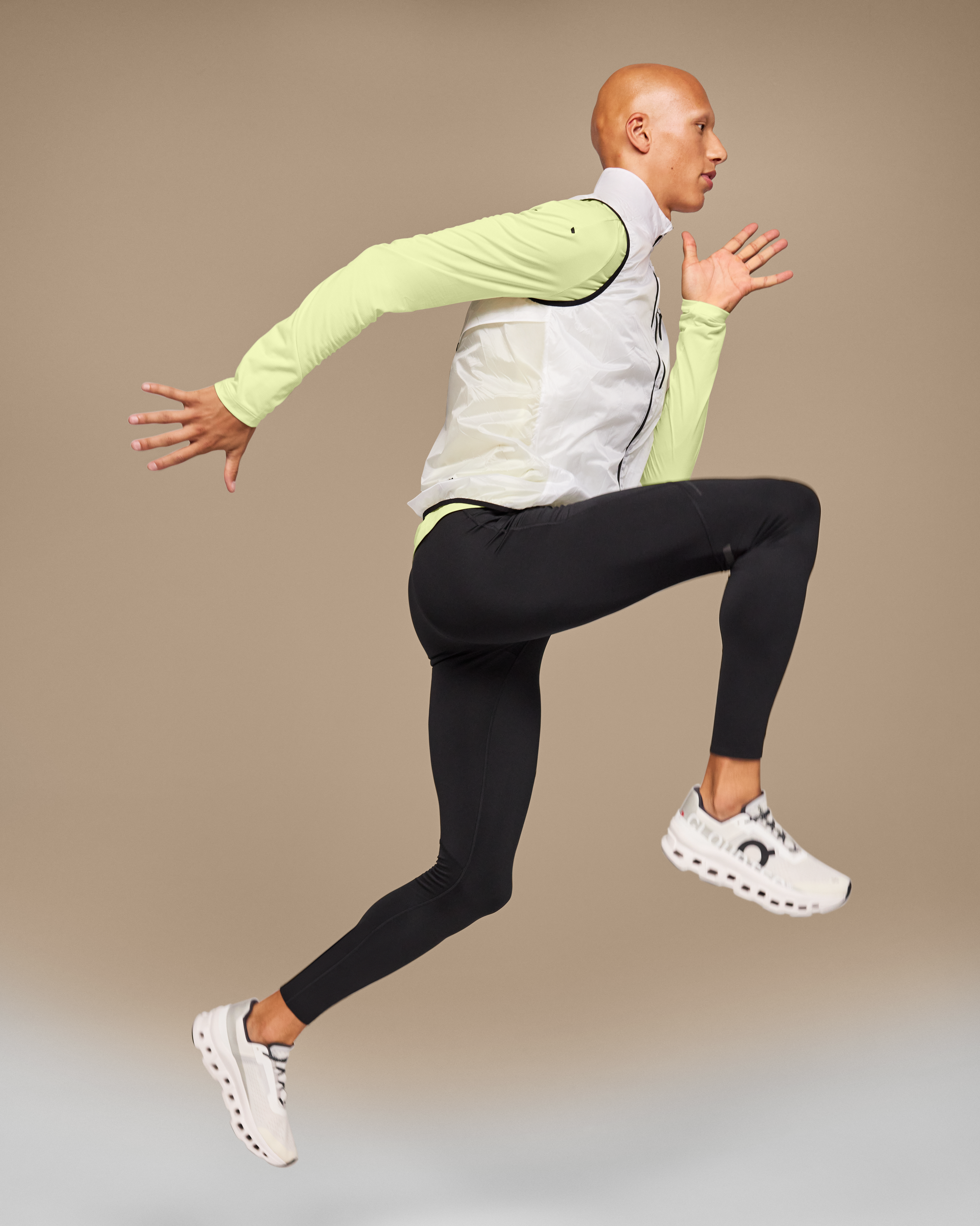 on performance winter tights Black