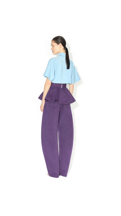 Alaïa Cropped Cotton Jersey T-Shirt