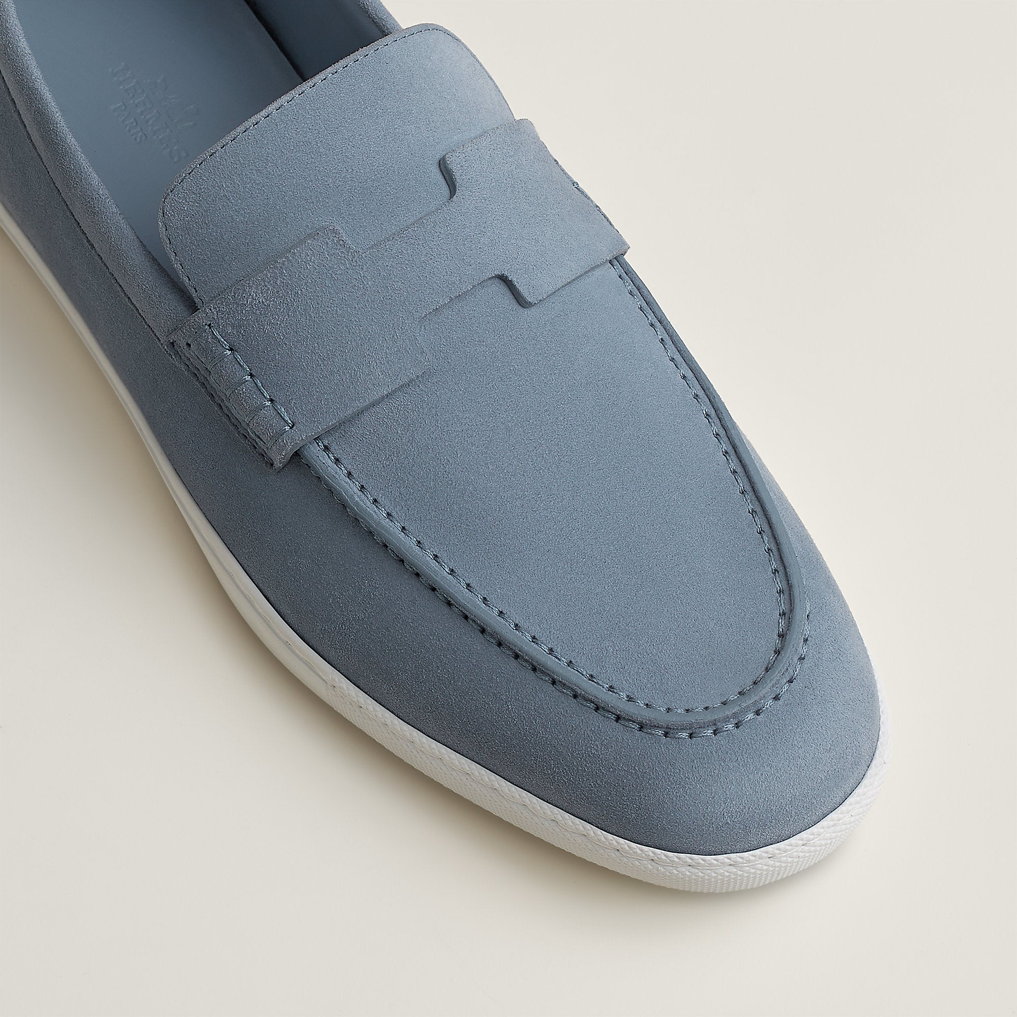  Hermes Job Loafer Bleu Grignon