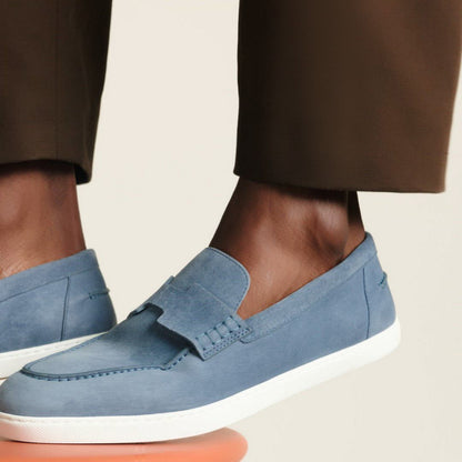  Hermes Job Loafer Bleu Grignon