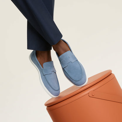  Hermes Job Loafer Bleu Grignon