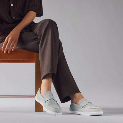  Hermes Job Loafer Bleu Glacier