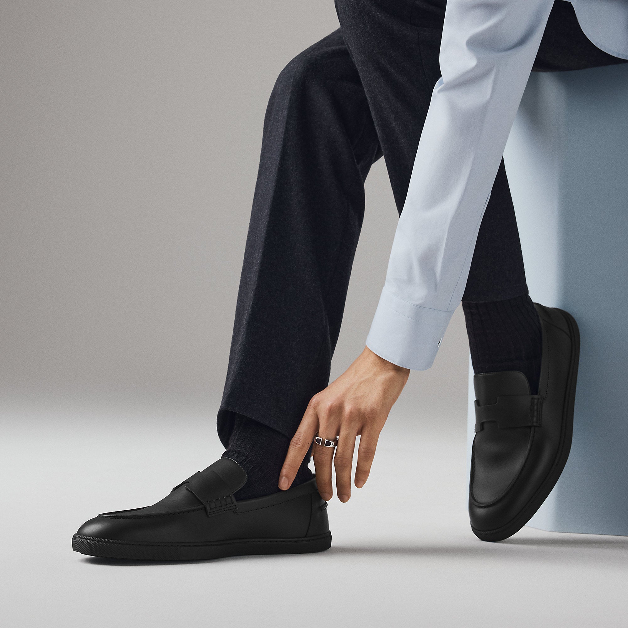  Hermes Job Loafer Noir