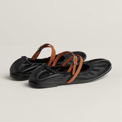  Hermes Jolly Ballet Flat Noir